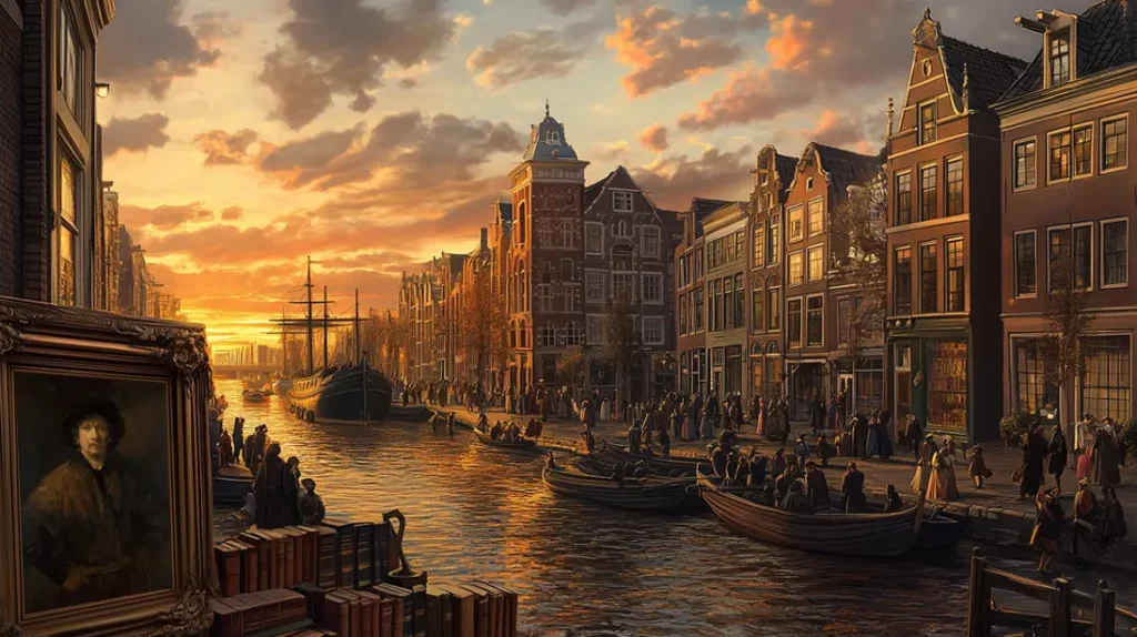 Dans le port d'Amsterdam…